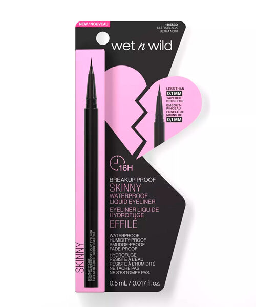 WET N WILD MEGA LAST BREAKUP PROOF LIQUID EYELINER, DELINEADOR DE OJOS EN LÁPIZ NEGRO 0.5ML