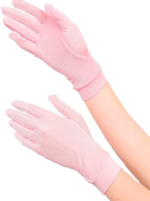 ZEEREE GUANTES DE SEDA PURA PARA MUJER PARA DORMIR