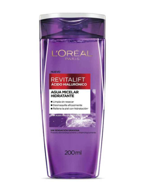 LOREAL REVITALIFT ACIDO HIALURONICO AGUA MICELAR 200ML