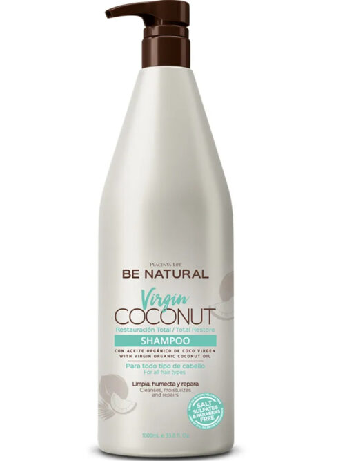 BE NATURAL VIRGIN COCONUT SHAMPOO 1LT