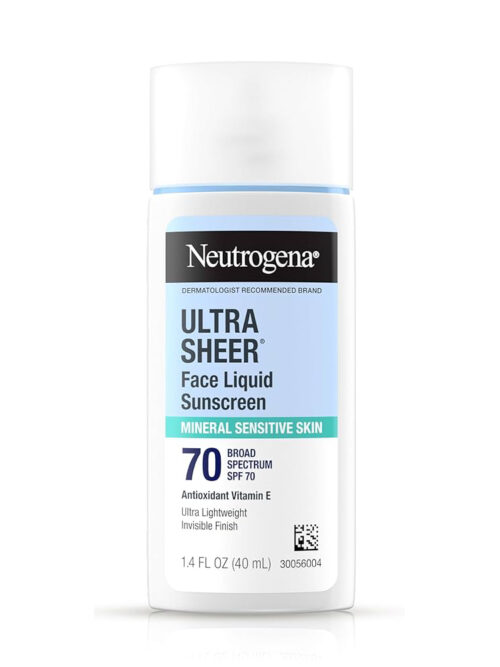 NEUTROGENA ULTRA SHEER MINERAL FACE LIQUID SUNSCREEN SPF 70- 40ML