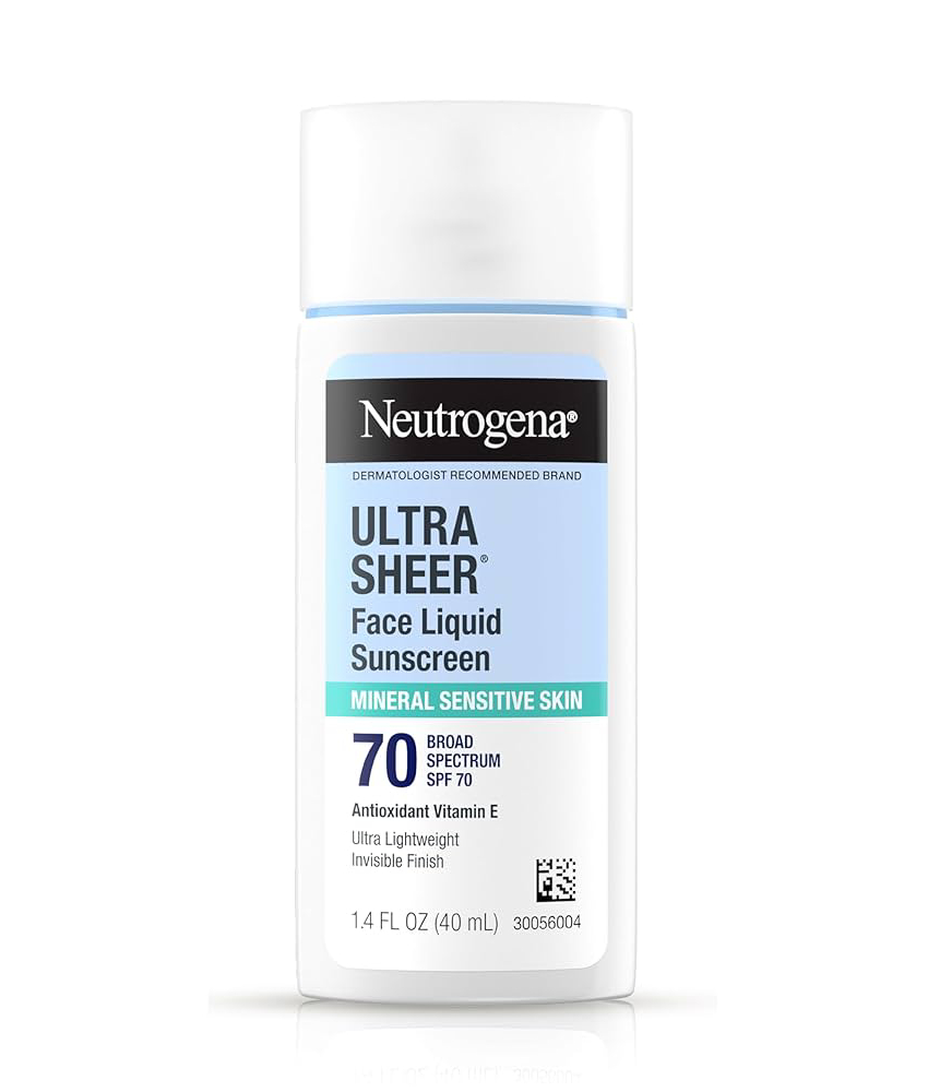 NEUTROGENA ULTRA SHEER MINERAL FACE LIQUID SUNSCREEN SPF 70- 40ML