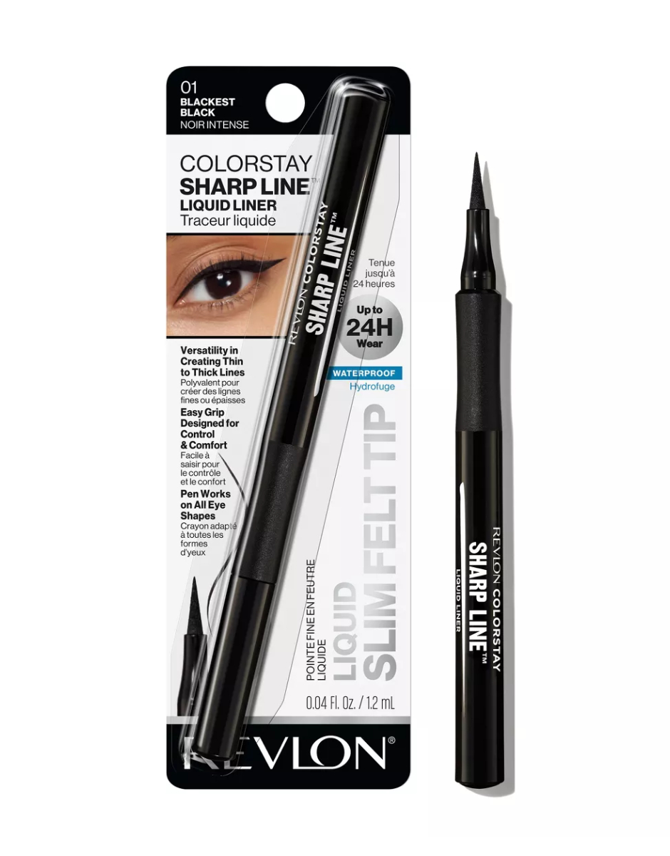 REVLON COLORSTAY LIQUID WATERPROOF EYE PEN CLASSIC TIP - BLACKEST BLACK