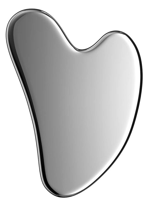 GUA SHA STAINLESS STEEL HEART-SHAPED FACE & BODY MASSAGE TOOL
