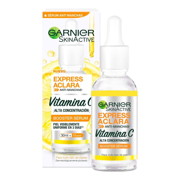 GARNIER EXPRESS ACLARABOOSTER SÉRUM ANTI MANCHAS 30ML - Imagen 2
