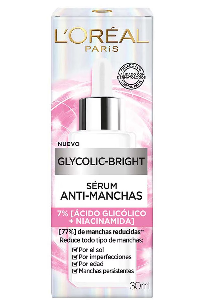 LOREAL GLYCOLIC-BRIGHT SÉRUM ANTI-MANCHAS 30ML - Imagen 2