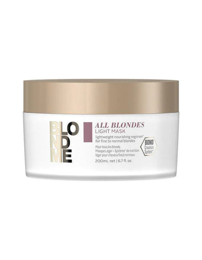 SCHWARZKOPF BLONDME MASCARILLA ENRIQUECIDA PARA TODO TIPO DE RUBIOS 200ML