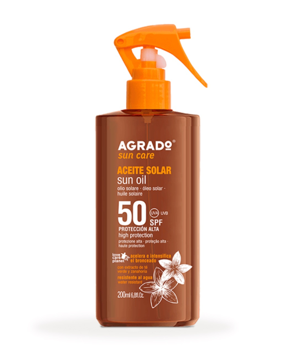 AGRADO ACEITE SOLAR ACELERADOR DEL BRONCEADO SPF8 200ML