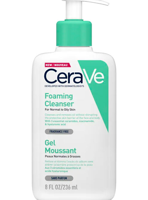 CERAVE GEL LIMPIADOR ESPUMOSO 236ML
