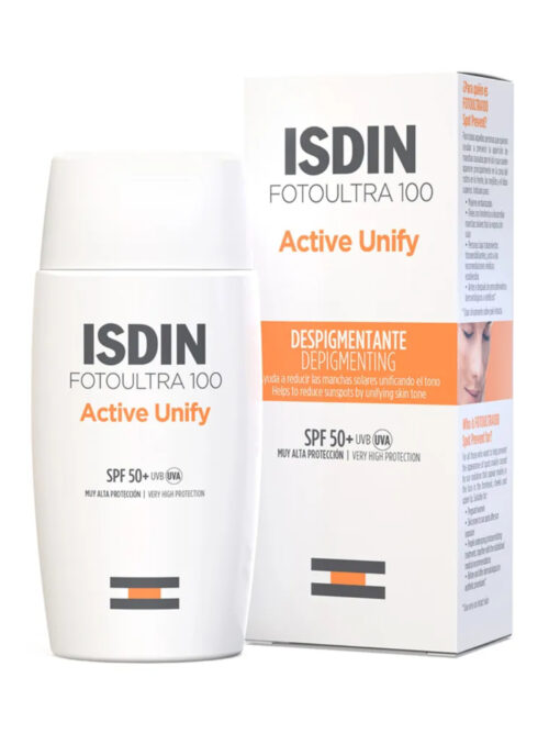 ISDIN ACTIVE UNIFY PROTECTOR SOLAR SIN COLOR SPF 50+ 50ML