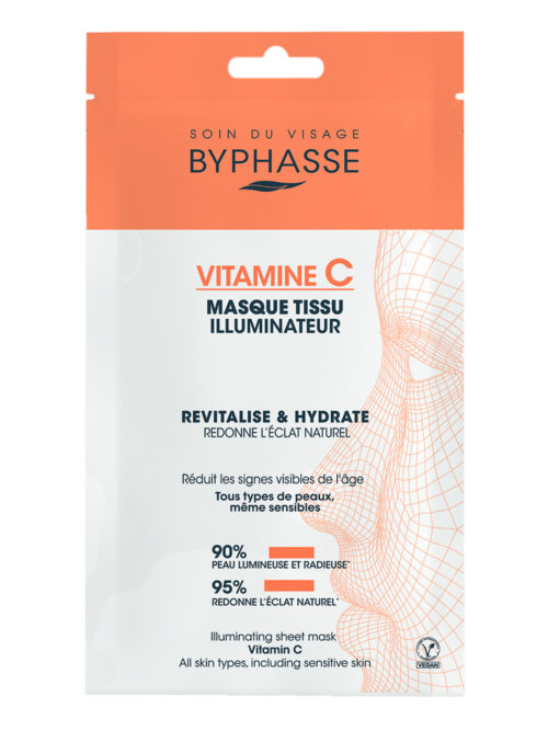 BYPHASSE MASCARILLA TISSU ILUMINADORA VITAMINA C SKIN BOOSTER 18ML