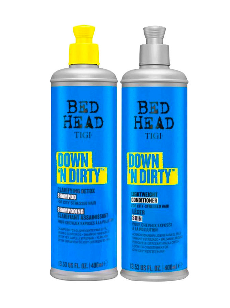 TIGI DOWN 'N DIRTY SHAMPOO+ACONDIONADOR 400ML