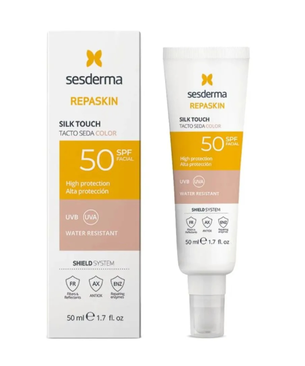 SESDERMA PROTECTOR SOLAR REPASKIN TACTO SUAVE COLOR FPS50 50ML