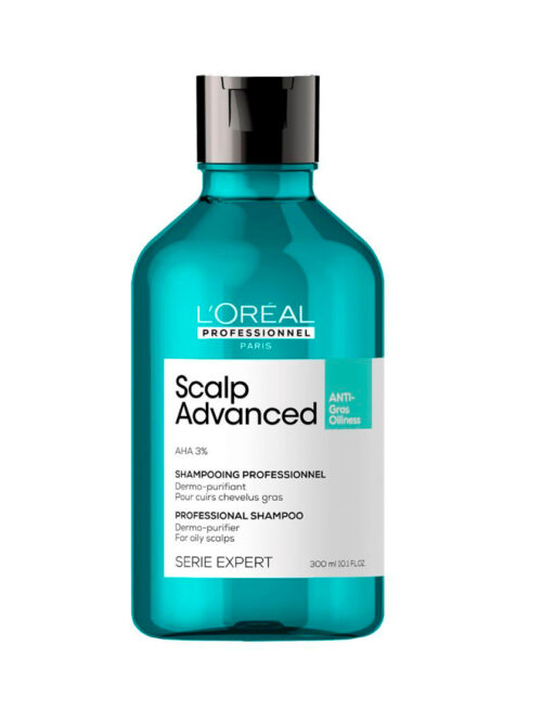LOREAL PROFESSIONNEL EXPERT SCALP ADVANCED CHAMPÚ ANTIGRASA 300ML