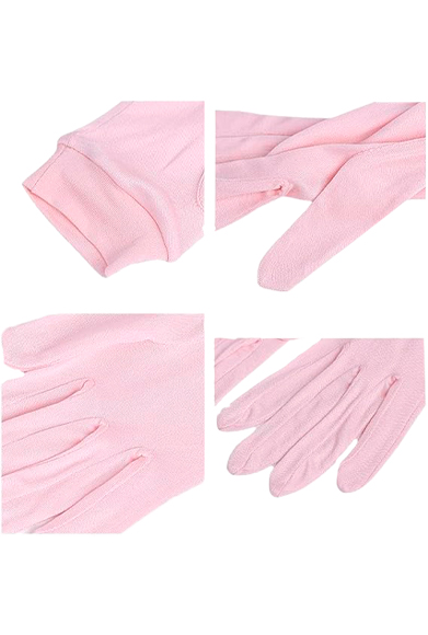 ZEEREE GUANTES DE SEDA PURA PARA MUJER PARA DORMIR - Imagen 2